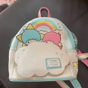 Loungefly Sanrio Kids Backpack with Pastel Rainbow